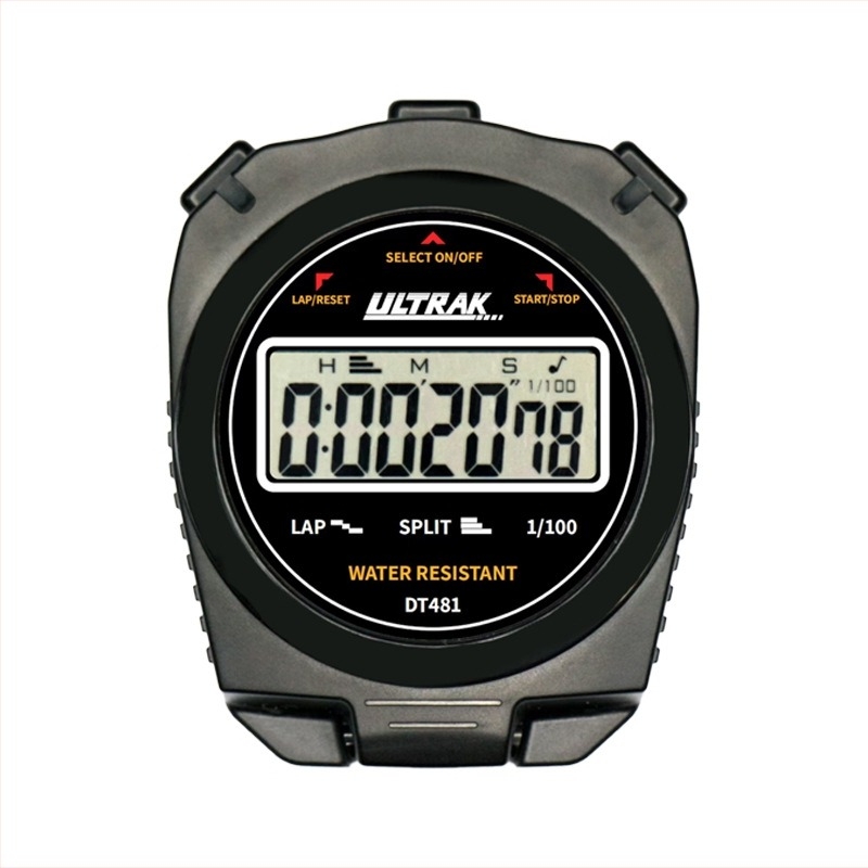 Ηλεκτρονικό χρονόμετρο DT481 ULTRAK – ABS περίβλημα, αδιάβροχο, με λειτουργία παύσης, οθόνη 1 γραμμής, για προπονήσεις στίβου