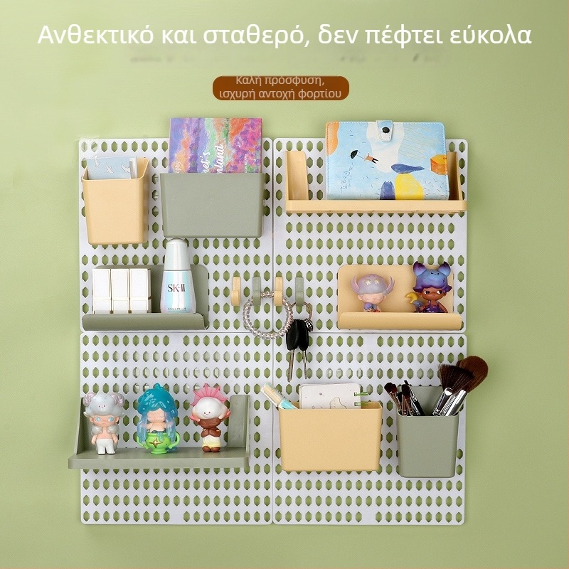 Ράφι τοίχου αποθήκευσης, χωρίς τρύπες, πλαστικό, 1 επίπεδο, μοντέρνο στυλ