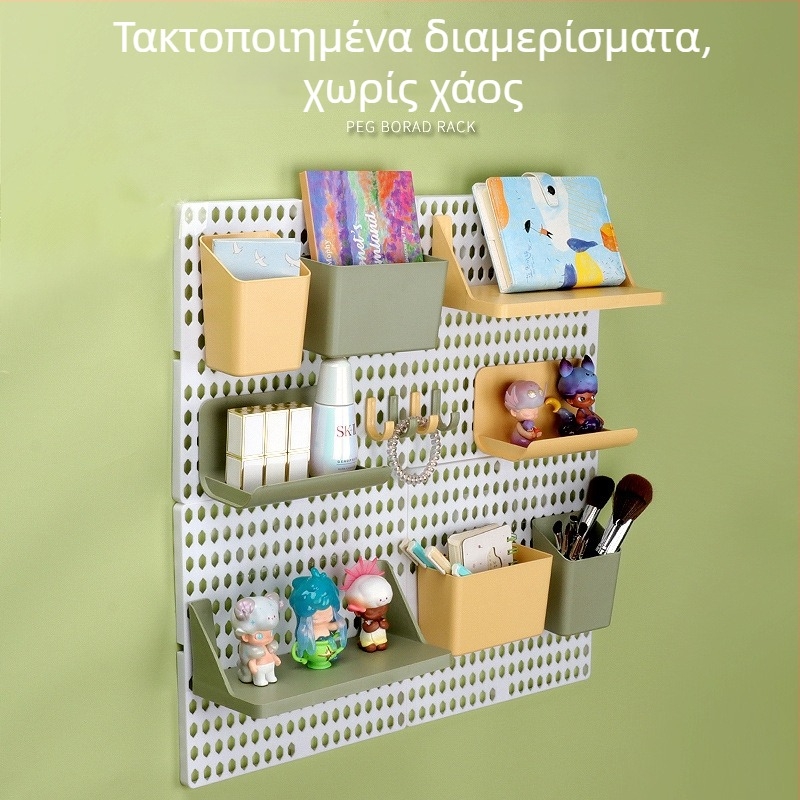 Ράφι τοίχου αποθήκευσης, χωρίς τρύπες, πλαστικό, 1 επίπεδο, μοντέρνο στυλ