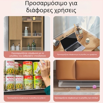 Διαφανής ακρυλικός διαχωριστής για ντουλάπι με καθρέφτη μπάνιου, προστασία από πτώσεις, εγκατάσταση χωρίς διάτρηση, μια ενότητα