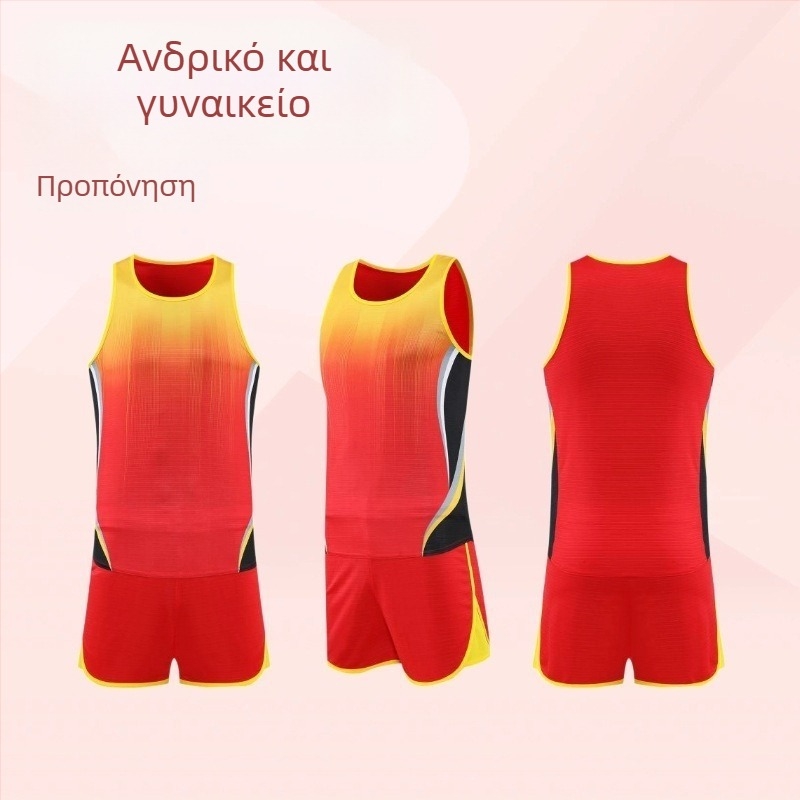 Σετ προπονητικού ρούχου στίβου για άνδρες και γυναίκες - για μαραθώνιο τρέξιμο, MXT6217, 100% πολυεστέρας, επένδυση 100% πολυεστέρα, στίβος