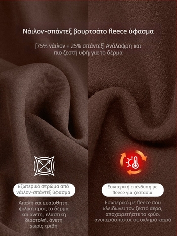 Γυναικείο γιόγκα εξωτερικό ρούχο με φερμουάρ και γιακά στήριξης, ζεστό fleece, στενή γραμμή, μακριά μανίκια, μήκος μέχρι τους γοφούς, 75% νάιλον + 25% ελαστάν