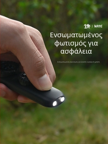 Crooked Wild Εξωτερική σφυρίχτρα επιβίωσης 7-σε-1 με LED φως, θερμόμετρο και πυξίδα
