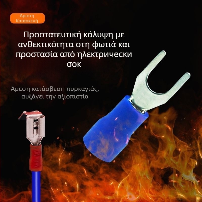 Fanlian Σετ τερματικών μπλοκ σε κουτί — 350 τεμ. μπλοκ και 328 σωληνάρια θερμικής συρρίκνωσης, συνολικά 678 τεμ.