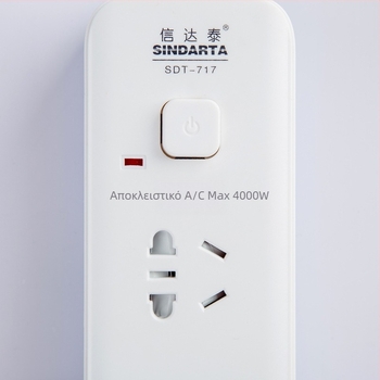 Πρίζα καλωδιωμένη υψηλής ισχύος 16A για μεγάλες ηλεκτρικές συσκευές, φλογοανθεκτικό περίβλημα, 4000W, AC100-250V