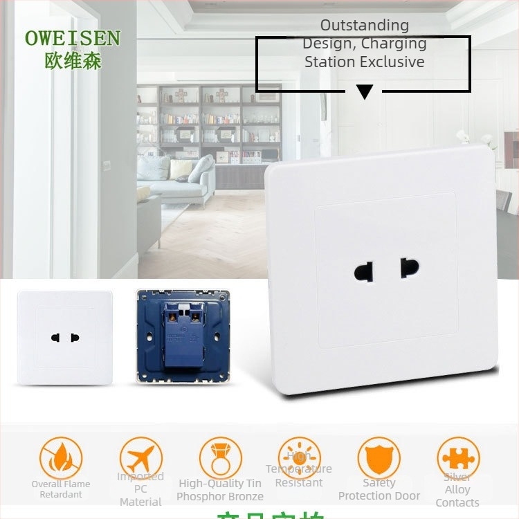 OWEISEN κρυφή πρίζα φόρτισης EV με δύο οπές, τοποθέτηση στον τοίχο, 220-240V, 3C πιστοποίηση 2020010201318644