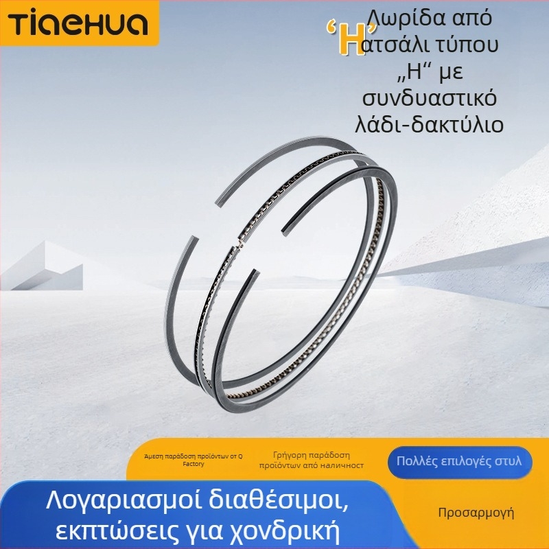 H χάλυβας ζώνης-συνδυασμένος δακτύλιος λαδιού για μοτοσικλέτα (Εξατομικευμένη επεξεργασία; Υλικό: χάλυβας; Πλήρης νιτρίδωση)