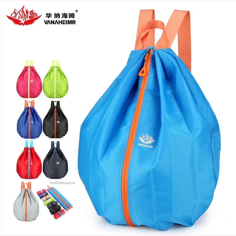 Αθλητικό σακίδιο πλάτης Warner Heim με αναδιπλούμενο σχεδιασμό, μεγάλο αποθηκευτικό χώρο, κλείσιμο με κορδόνι, ιμάντες με αερό μαξιλαράκι, αδιάβροχο ύ φασμα