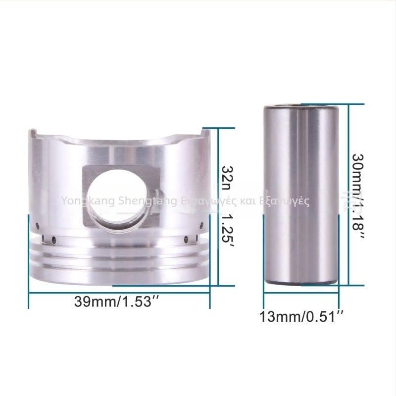 Goofit Σετ Δαχτυλιδιών Εμβόλου για Gy6 50cc 139QMB Taotao Baja Jonway Lance – 3 θέσεις δαχτυλιδιών, ενσωματωμένος δακτύλιος, δαχτυλίδι με επιφάνεια βαρελιού, αλουμίνιο, κωδ. K082-010