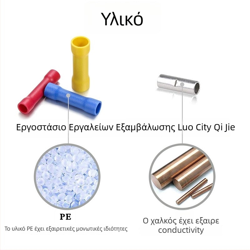 Σετ 1280 προμονωμένων crimp ακροδεκτών σε κουτί, ενδιάμεσος συνδετήρας; υλικό: Tool Steel