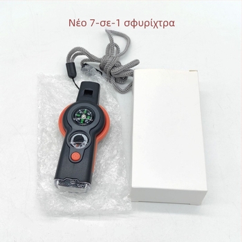 Σφυρίχτρα επιβίωσης 7-σε-1 με LED φως, θερμόμετρο και πυξίδα — War Dragon