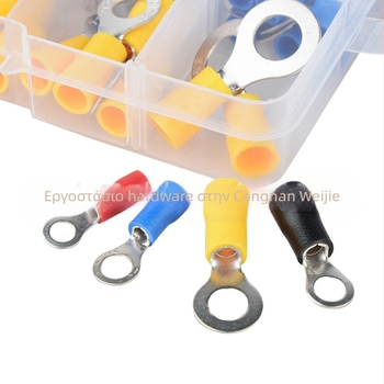 Weijie Σετ Τερματικών Ψυχρής Συμπίεσης, 102 τεμ., με Κουτί από Χαλκό και Μονωμένους Crimp Συνδετήρες