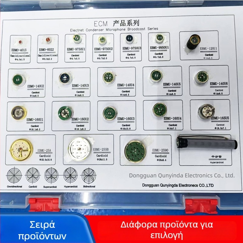 Qunyinda EBMU-25A Μονοκατευθυντική κάψουλα μικροφώνου για ζωντανή μετάδοση