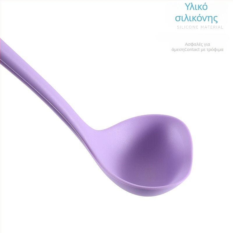 Σιλικονούχο κουτάλι μαγειρέματος, θερμικά ανθεκτικό, μη κολλάει, αντιολισθητικό, λαβή από σιλικόνη