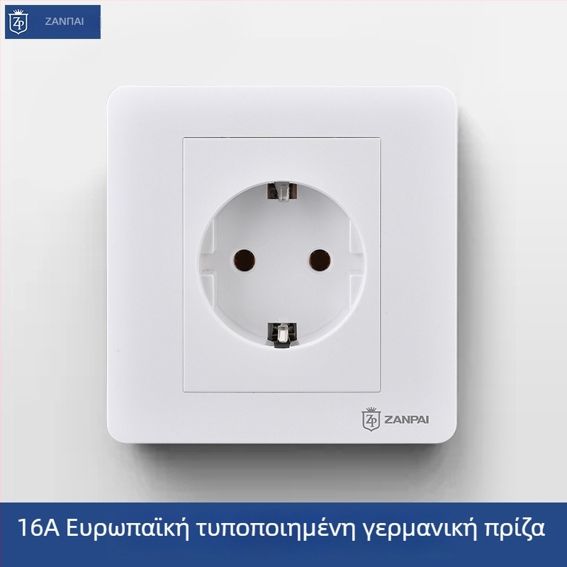 Zan Brand 86 Τύπος Ευρωπαϊκό Πρότυπο τοίχου πάνελ πρίζας, 16A, 250V, CE πιστοποιημένο