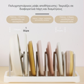 Ράφι πιάτων οικιακής χρήσης — αφαιρούμενο, αναδιπλούμενο, κινητό (πλαστικό; χωρίς συναρμολόγηση)