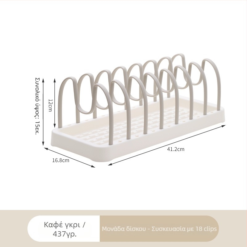 Ράφι πιάτων οικιακής χρήσης — αφαιρούμενο, αναδιπλούμενο, κινητό (πλαστικό; χωρίς συναρμολόγηση)