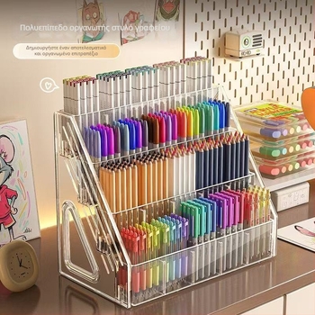 Xiyu 001 πλαστικός κρατήρας για στυλό γραφείου με 3-5 επιπέδων διαμερίσματα