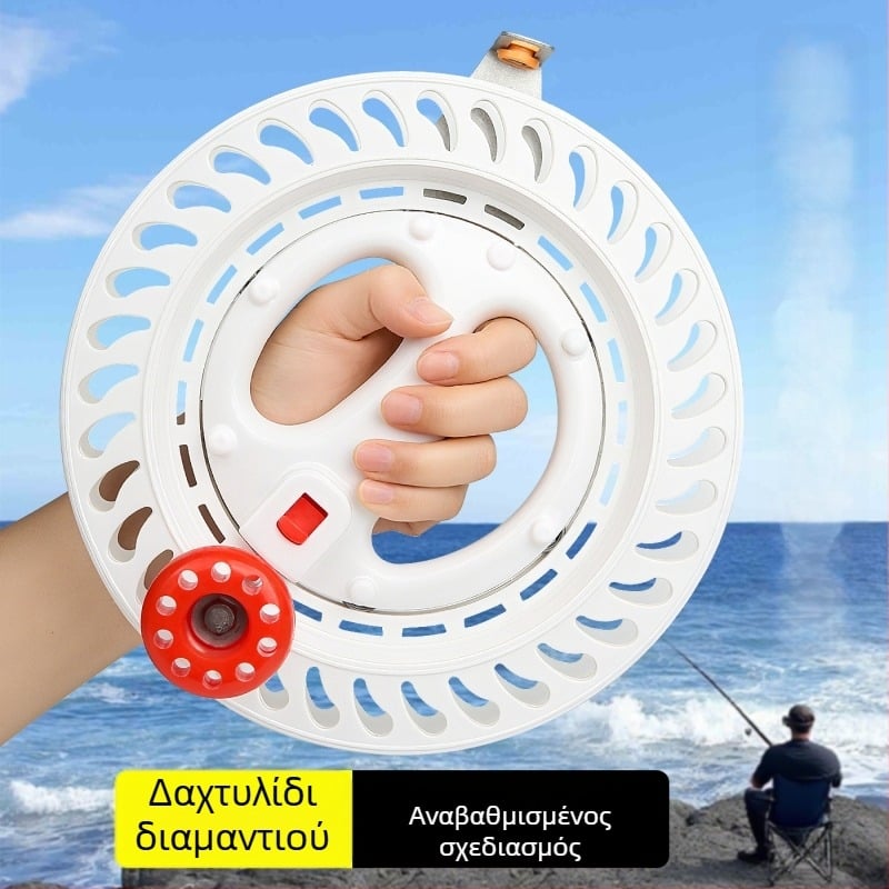 Μακαρά θαλάσσιου ψαρέματος - πλαστικό σώμα, πλαστικό πλαίσιο, μηχανική κατασκευή, μάρκα Xiaoyao Jin, Προδιαγραφή 500