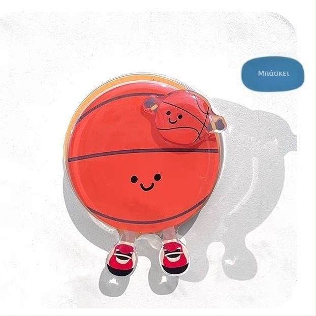 Μαγνητικός στηρίγμα τηλεφώνου με χαριτωμένο, δημιουργικό σχέδιο με θέμα επιτραπέζιο τένις/μπάντμιντον – πλαστικό, προσαρμόσιμο, διακοσμητικό κρεμαστό