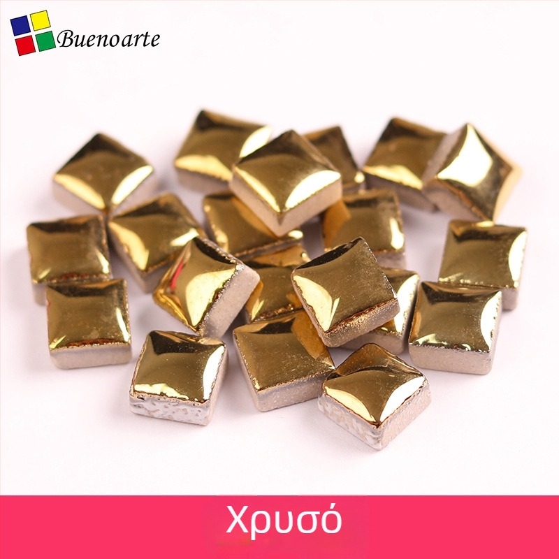 Τεμάχια κεραμικής ψηφίδας χειροποίητα, ακανόνιστες μορφές, γλασαρισμένη επιφάνεια