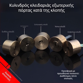 Κλειδαριά πόρτας από χαλκό, τύπος σφαίρας, μοντέλο 9219, αμερικανικού στυλ