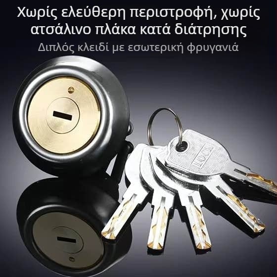 Κλειδαριά πόρτας από χαλκό, τύπος σφαίρας, μοντέλο 9219, αμερικανικού στυλ