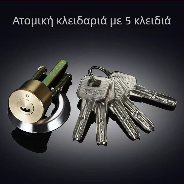 Κλειδαριά πόρτας από χαλκό, τύπος σφαίρας, μοντέλο 9219, αμερικανικού στυλ