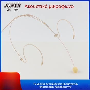 Μικρόφωνο κράνους πυκνωτικό με βύσμα 3,5 mm και καλώδιο 1 m; εύρος συχνοτήτων 20 Hz–20 kHz; SNR ≥75 dB