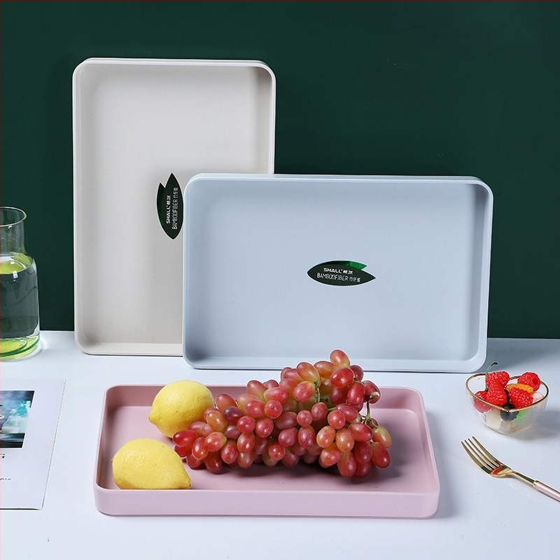 Πιατέλα Nordic στυλ από μελαμίνη, τετράγωνο σχήμα, εκτύπωση λογότυπου και παραμετροποίηση