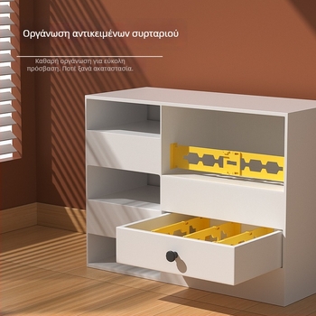 Επεκτεινόμενος διαχωριστικός πίνακας συρταριών για ντουλάπες – οριζόντια και κάθετη διπλή χρήση, PP, 1 στρώση, επιτραπέζιος τύπος εγκατάστασης