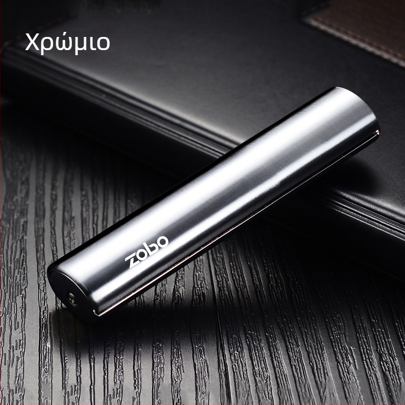 ZOBO USB-φορτιζόμενος Αντιανεμικός Μεταλλικός Αναπτήρας – Unisex Δώρο, Σύγχρονος Μινιμαλιστικός Σχεδιασμός