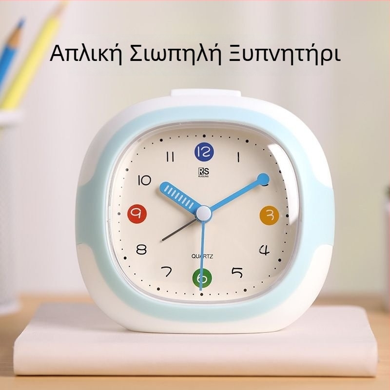 Φοιτητικό ξυπνητήρι με LCD οθόνη και αναλογικά-ψηφιακή ένδειξη, πλαστικό περίβλημα, τροφοδοσία με μπαταρία τύπου dry, κίνηση με ομαλό δεύτερο