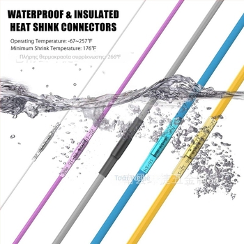 Θερμοσυσρικτός αδιάβροχος μεσαίος συνδετήρας τερματικού, 1 πυρήνας, PE μονωτής, Weijie, για αυτοκινητικά ηλεκτρονικά