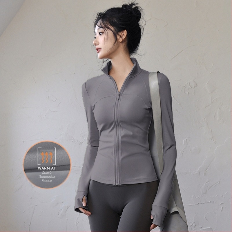 Γυναικείος τοπ γιόγκα και fitness – εφαρμογή Slim Fit, μακρυμάνικο, γρήγορο στέγνωμα; ύφασμα: μίγμα χημικών ινών, 82,5% πολυεστέρας; επένδυση: σπάνξ; περιεκτικότητα επένδυσης: πολυεστέρας