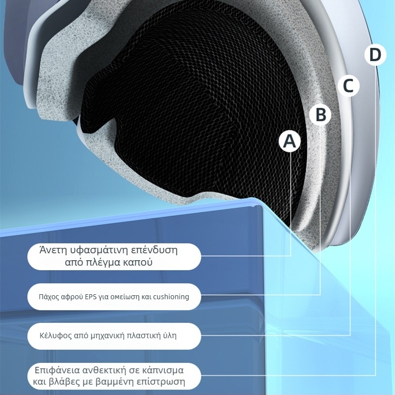 JDTK ABS Κράνος για Ηλεκτρικό Όχημα GB811-2022B – Κράνος Μισού Τύπου, Για Ενήλικες, Όλες τις Εποχές, Αδιάβροχο