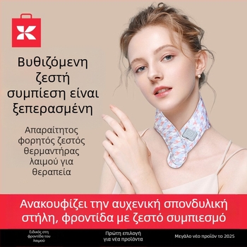 Θερμαινόμενη αυχενική ζώνη με προστασία ώμων από γραφένιο, ευφυής έλεγχος θερμοκρασίας, 5V, 35–55°C