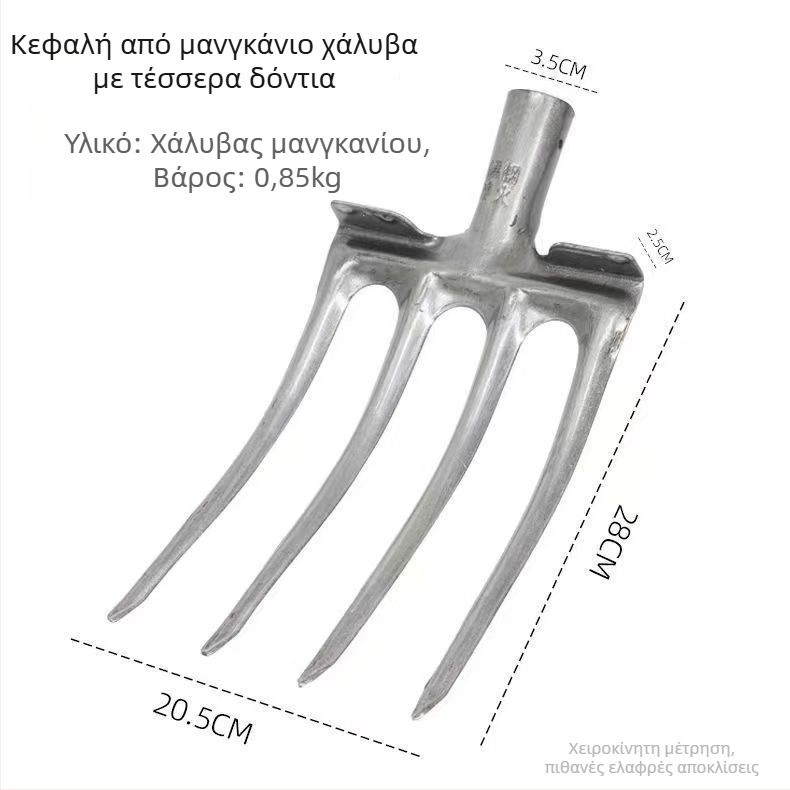 Γεωργική πιρούνι από χάλυβα υψηλού μαγανίου για χαλάρωση του εδάφους, ενιαία παχιά βαριά κεφαλή πιρούνι; Μάρκα: Consultation; Κύρια αγορά: Κίνα; Εφαρμοζόμενες βιομηχανίες: Consultation