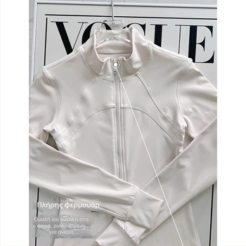 Γυναικείο αθλητικό τοπ γιόγκα και προπονήσεις – όρθιος γιακά, σφιχτή γραμμή, μίγμα χημικών ινών, 82,5% πολυεστέρας, WT5149