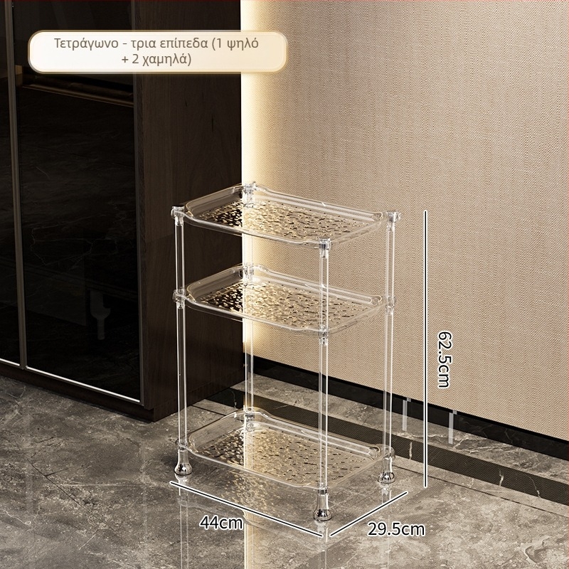 Ράφι αποθήκευσης γωνίας για μπάνιο και σαλόνι, πλαστικό, πολλαπλών επιπέδων, ελαφρύς πολυτελής στυλ, πολυλειτουργικό, μοντέλα SW8523, SW8524, SW8525, SW8523A, SW8524A, SW8323, SW8324