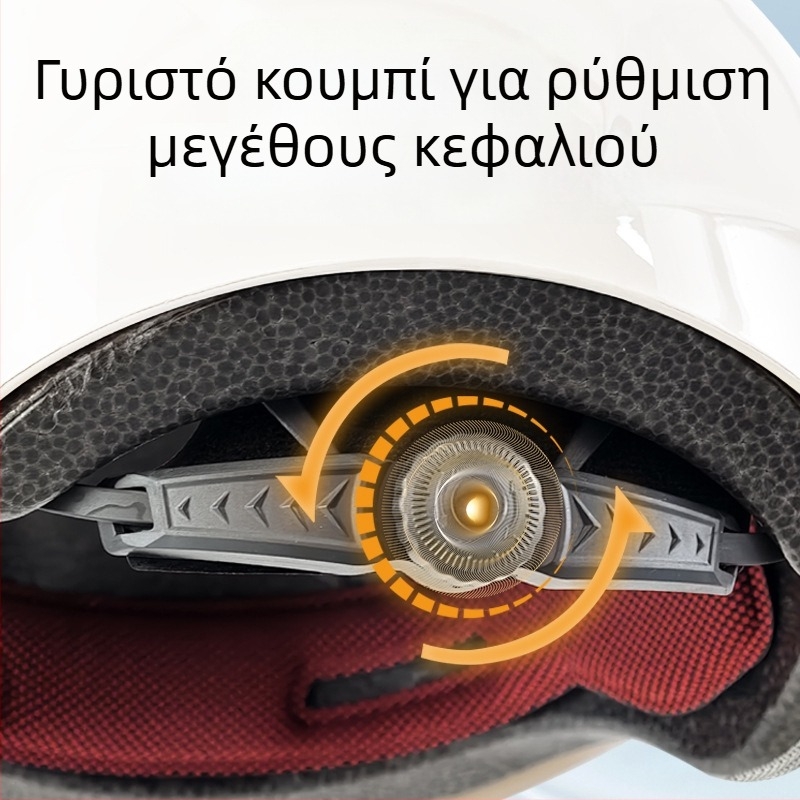 Κράνος μισού τύπου για ηλεκτρικά οχήματα, ABS, πιστοποιημένο 3C GB811-2022A, unisex, όλη τη χρονιά