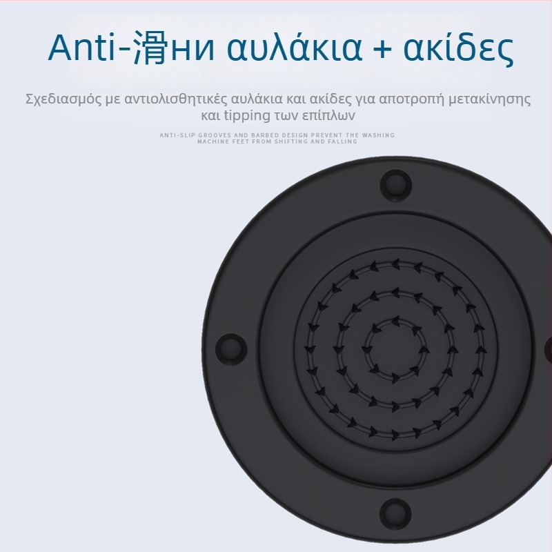 Πάτος ποδιού πλυντηρίου και ψυγείου – αντιολισθητικός, ρυθμιζόμενος, χωρίς εγκατάσταση; υλικό πλαστικό