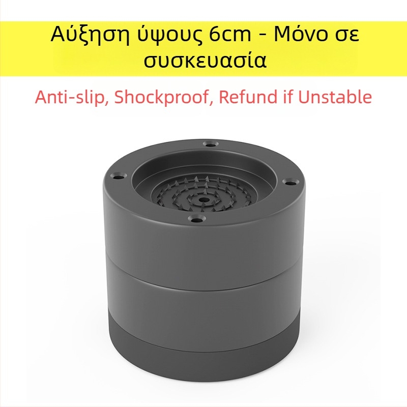 Πάτος ποδιού πλυντηρίου και ψυγείου – αντιολισθητικός, ρυθμιζόμενος, χωρίς εγκατάσταση; υλικό πλαστικό