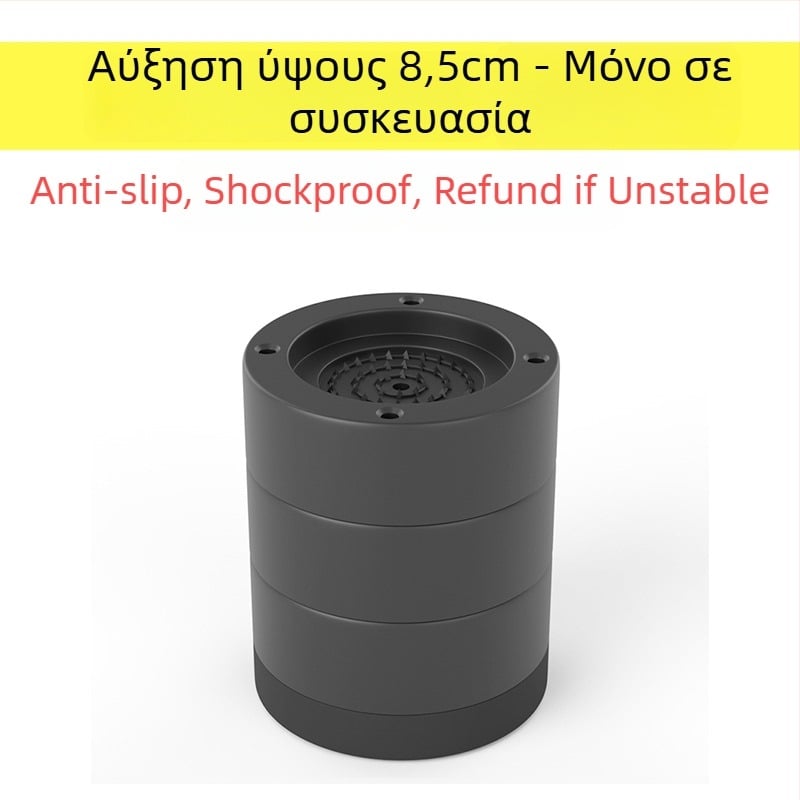 Πάτος ποδιού πλυντηρίου και ψυγείου – αντιολισθητικός, ρυθμιζόμενος, χωρίς εγκατάσταση; υλικό πλαστικό