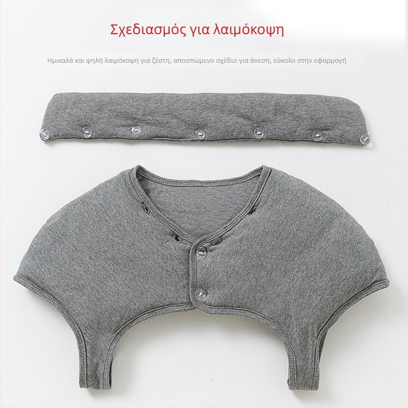 Κασκόλ προστασίας ώμων για ενήλικες, βαμβακερό ύφασμα, προστασία ώμων, ζεστός και παχύς