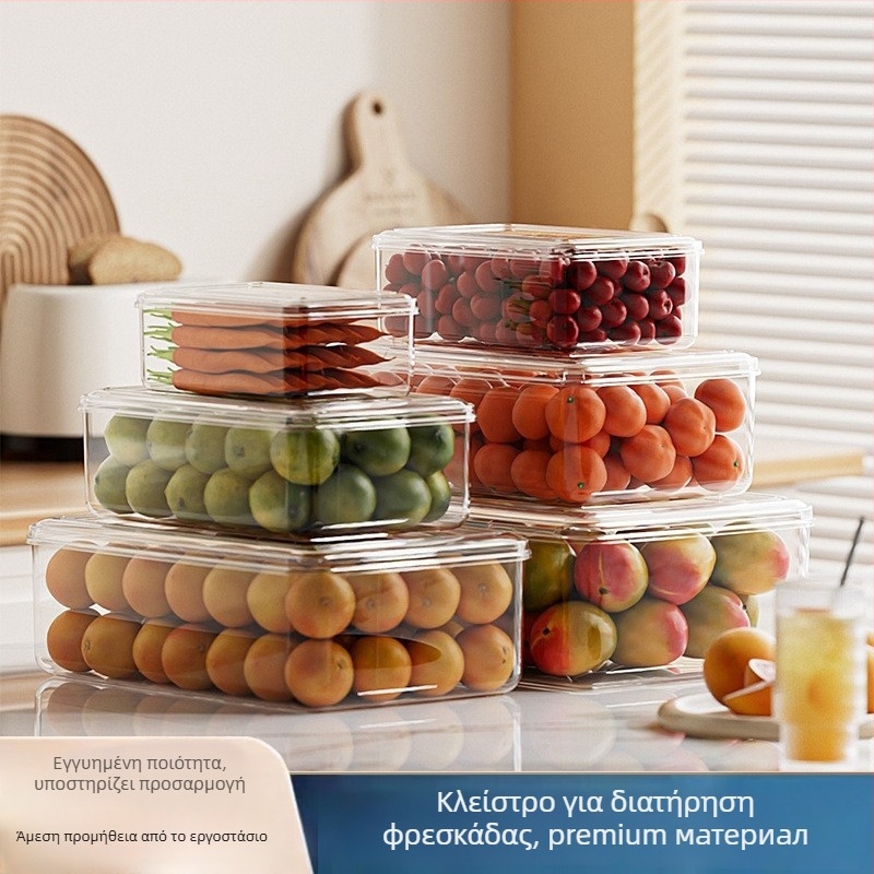 Κουτί Διατήρησης Φρεσκάδας Ψυγείου – Baiwen, πλαστικό τροφίμων, φορητό, σφραγισμένο, για αποθήκευση