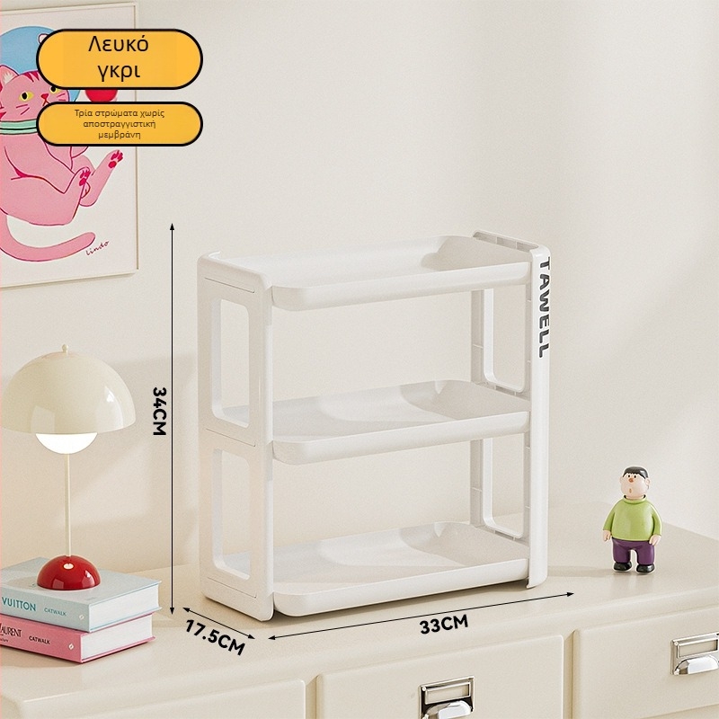 Πλαστικός ράφι αποθήκευσης φλυτζανιών για γραφείο, πολυεπίπεδη, μοντέρνος μινιμαλισμός, πολυλειτουργικός