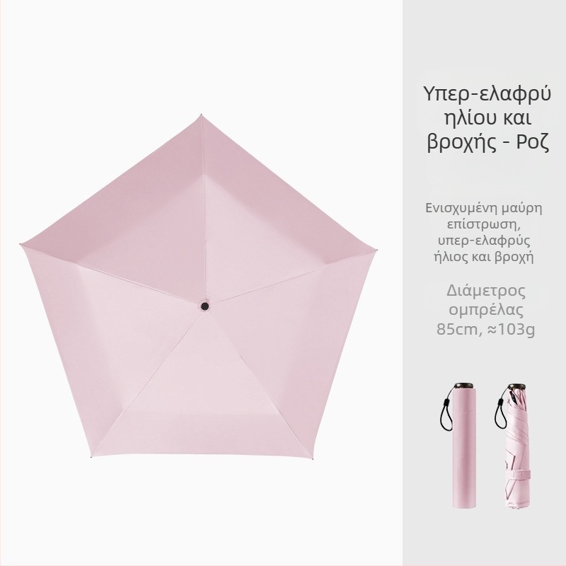 Ομπρέλα σε σχήμα μολυβιού, υπερ-ελαφριά κατασκευή, ύφασμα βινύλιο 190T, άξονας από αλουμίνιο, λαβή από πλαστικό, χειροκίνητο άνοιγμα/κλείσιμο, UPF > 50