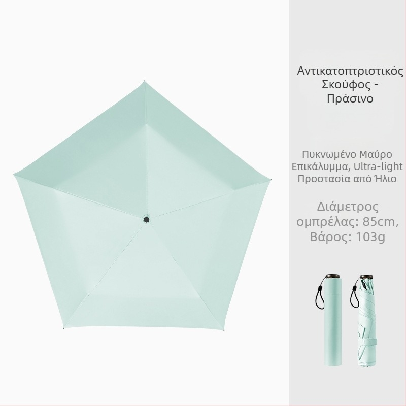 Ομπρέλα σε σχήμα μολυβιού, υπερ-ελαφριά κατασκευή, ύφασμα βινύλιο 190T, άξονας από αλουμίνιο, λαβή από πλαστικό, χειροκίνητο άνοιγμα/κλείσιμο, UPF > 50