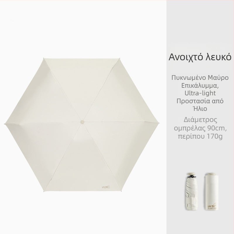 Ομπρέλα σε σχήμα μολυβιού, υπερ-ελαφριά κατασκευή, ύφασμα βινύλιο 190T, άξονας από αλουμίνιο, λαβή από πλαστικό, χειροκίνητο άνοιγμα/κλείσιμο, UPF > 50
